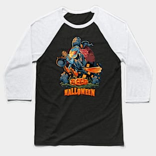 Halloween Witch Baseball T-Shirt